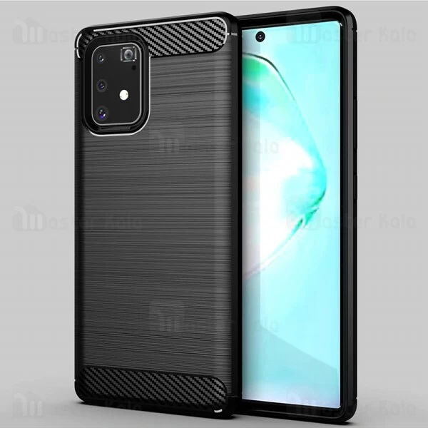 قاب محافظ ژله ای Samsung Galaxy S10 Lite Fiber Carbon Rugged Armor Case