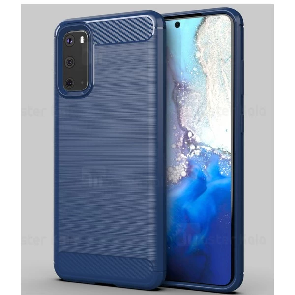 قاب محافظ ژله ای Samsung Galaxy S20 Fiber Carbon Rugged Armor Case