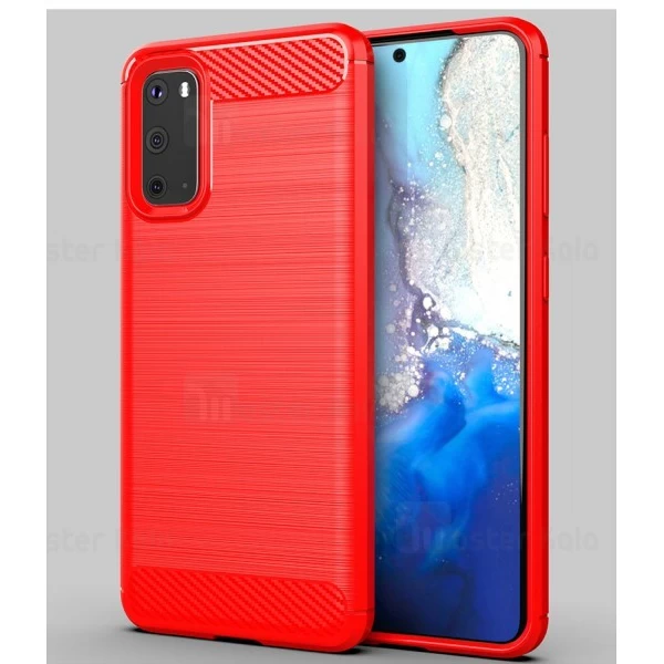 قاب محافظ ژله ای Samsung Galaxy S20 Fiber Carbon Rugged Armor Case