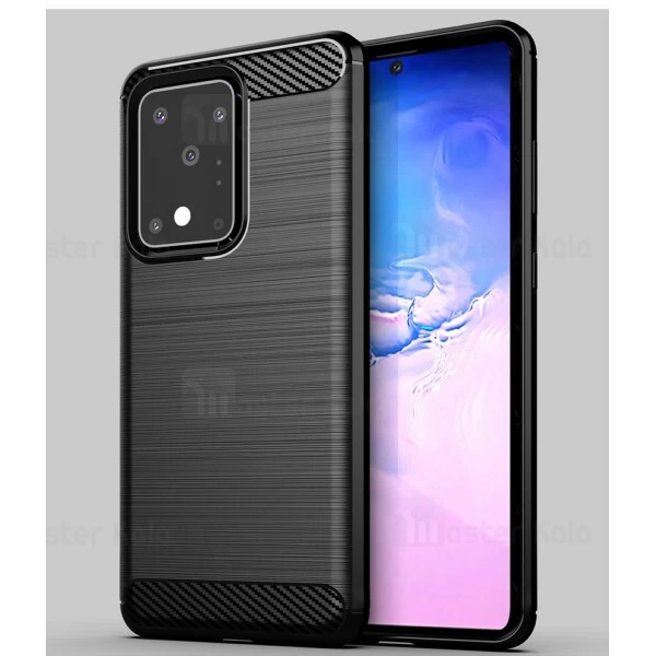 قاب محافظ ژله ای Samsung Galaxy S20 Ultra Fiber Carbon Rugged Armor Case