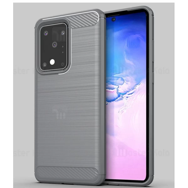 قاب محافظ ژله ای Samsung Galaxy S20 Ultra Fiber Carbon Rugged Armor Case