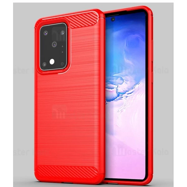 قاب محافظ ژله ای Samsung Galaxy S20 Ultra Fiber Carbon Rugged Armor Case