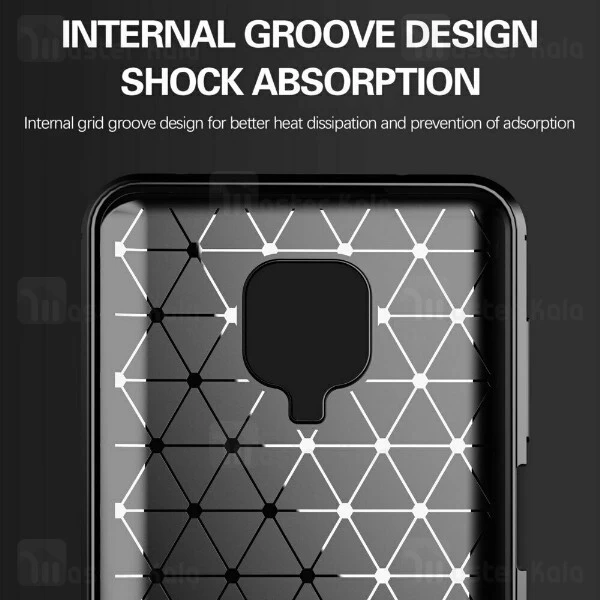 قاب محافظ ژله ای Xiaomi Redmi Note 9s / Note 9 Pro / Note 9 Pro Max Fiber Carbon Rugged Armor Case