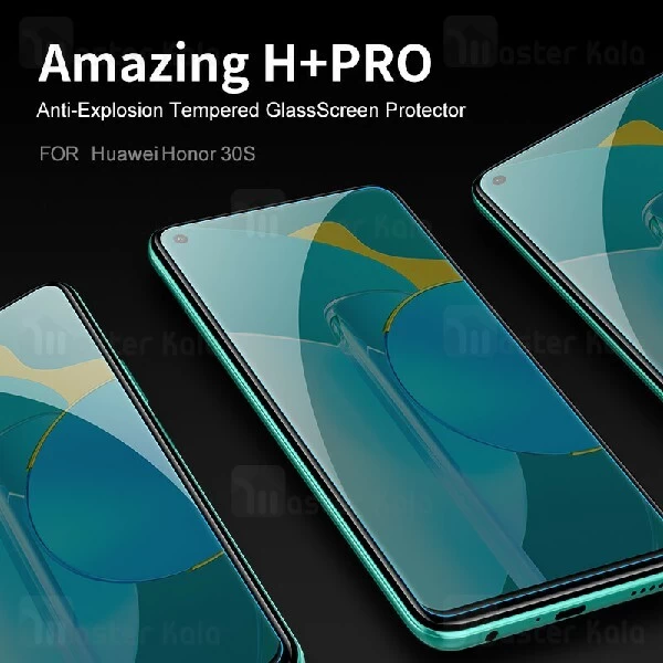 محافظ صفحه شیشه ای نیلکین هواوی Huawei Honor 30S Nillkin H+ Pro + محافظ لنز