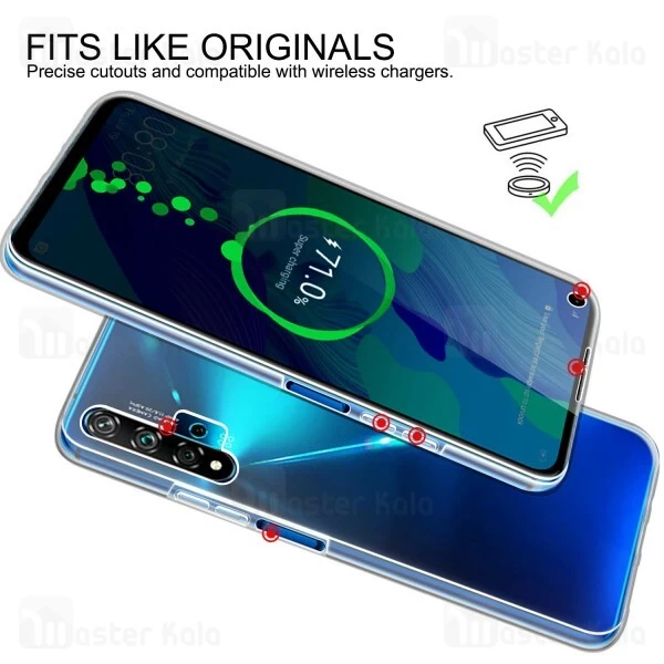 قاب شفاف Huawei Nova 5T / Honor 20 360 Soft Clear Case