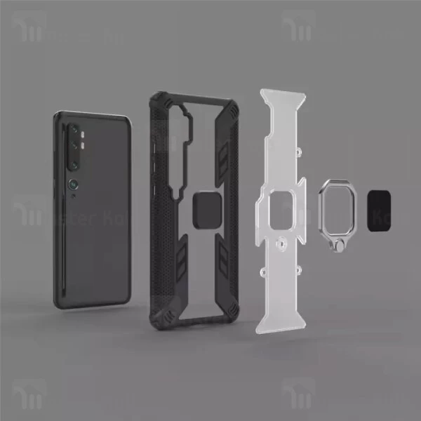 قاب Xiaomi Mi CC9 Pro / Mi Note 10 / Note 10 Pro Lenuo Armor Ring Holder Case