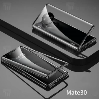 قاب مگنتی 360 درجه هواوی Huawei Mate 30 Magnetic 3 in 1 Case دارای گلس صفحه و محافظ لنز