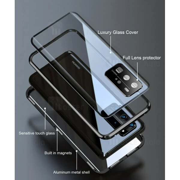 قاب آهنربایی Huawei P40 Pro Magnetic 3 in 1 Full Case