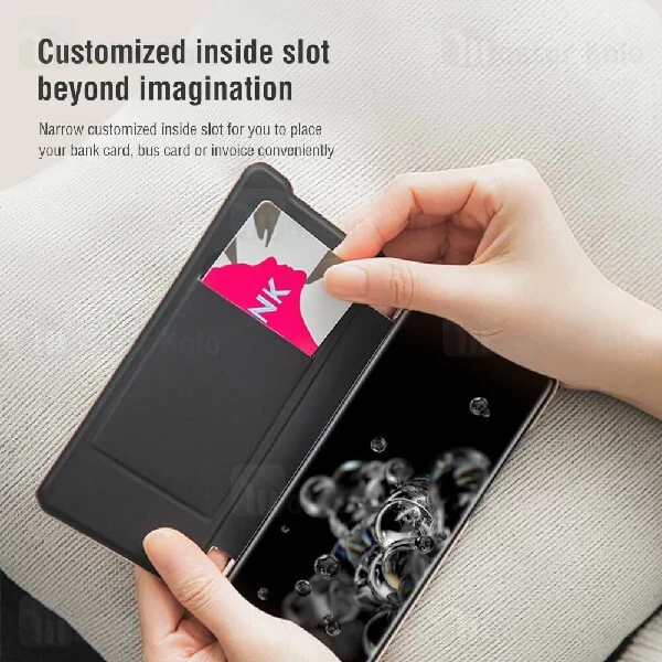کیف چرمی نیلکین سامسونگ Samsung Galaxy S20 Ultra Nillkin Ming Leather Case
