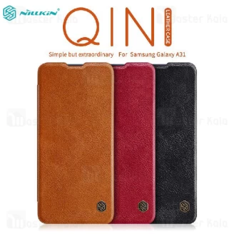 کیف چرمی نیلکین سامسونگ Samsung Galaxy A31 Nillkin Qin Leather Case