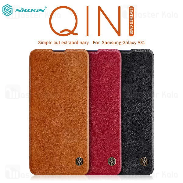 کیف چرمی نیلکین سامسونگ Samsung Galaxy A31 Nillkin Qin Leather Case