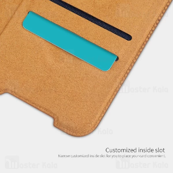 کیف چرمی نیلکین شیائومی Xiaomi Mi 10 Lite Nillkin Qin Leather Case