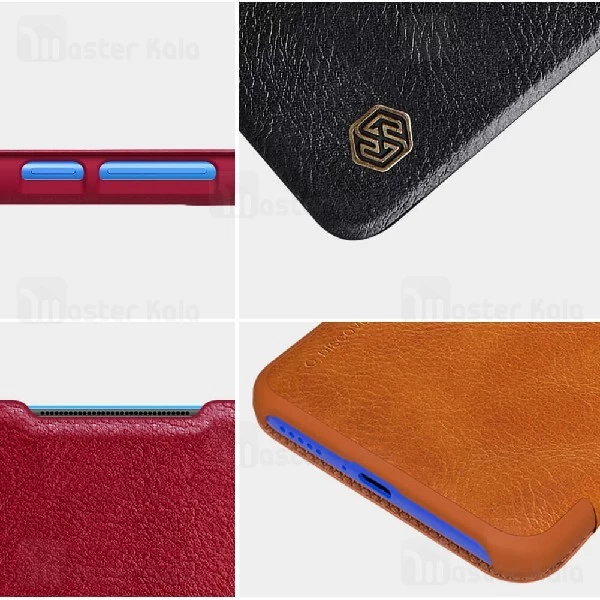کیف چرمی نیلکین شیائومی Xiaomi Mi 10 Lite Nillkin Qin Leather Case