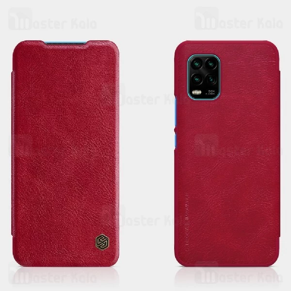 کیف چرمی نیلکین شیائومی Xiaomi Mi 10 Lite Nillkin Qin Leather Case