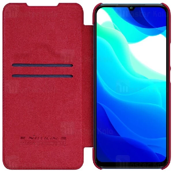 کیف چرمی نیلکین شیائومی Xiaomi Mi 10 Lite Nillkin Qin Leather Case
