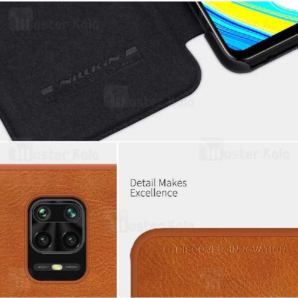 کیف چرمی نیلکین شیائومی Xiaomi Redmi Note 9s / Note 9 Pro / Note 9 Pro Max Nillkin Qin Leather Case