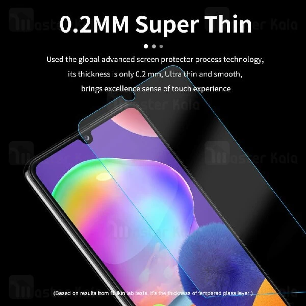 محافظ صفحه شیشه ای نیلکین سامسونگ Samsung Galaxy A31 Nillkin H+ Pro + محافظ لنز