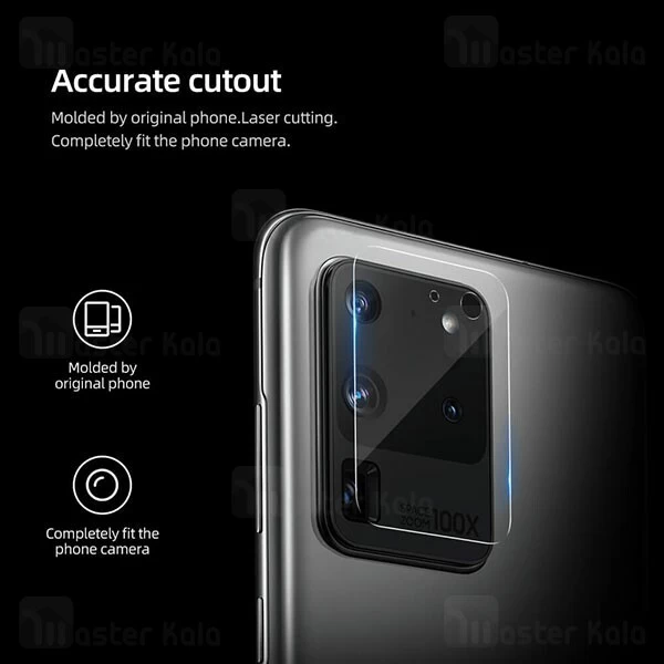 پک دوتایی محافظ لنز دوربین نیلکین Samsung Galaxy S20 Ultra InvisiFilm Camera Protector