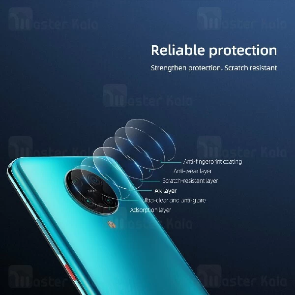 پک دوتایی محافظ لنز دوربین نیلکین Xiaomi Redmi K30 Pro / Poco F2 Pro InvisiFilm Camera Protector