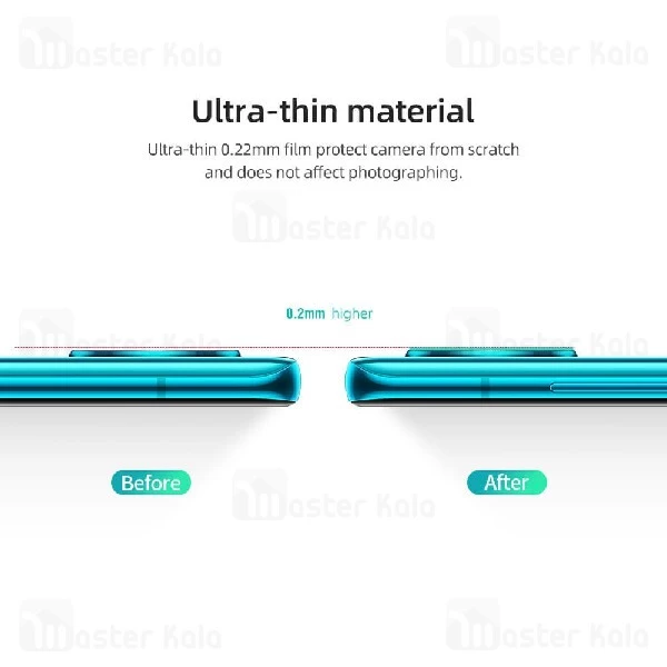 پک دوتایی محافظ لنز دوربین نیلکین Xiaomi Redmi K30 Pro / Poco F2 Pro InvisiFilm Camera Protector