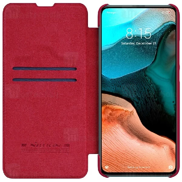 کیف چرمی نیلکین شیائومی Xiaomi Redmi K30 Pro / Poco F2 Pro Nillkin Qin Leather Case