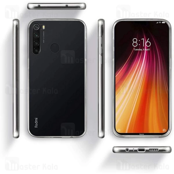 قاب شفاف 360 درجه شیائومی Xiaomi Redmi Note 8T 360 Soft Clear Case