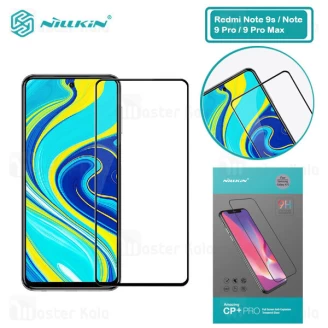 محافظ صفحه شیشه ای تمام صفحه تمام چسب شیائومی Xiaomi Redmi Note 9S / Note 9 Pro / Note 9 Pro Max Nillkin CP+ Pro