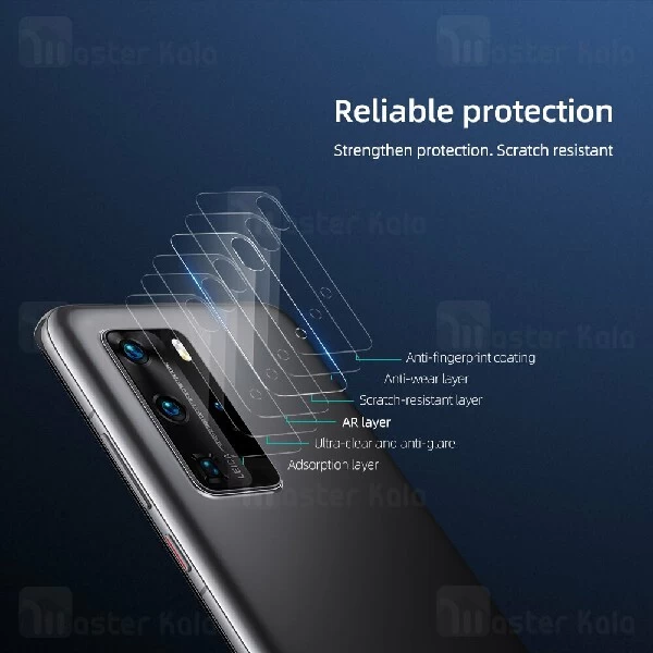 پک دوتایی محافظ لنز دوربین نیلکین Huawei P40 Pro / P40 Pro Plus InvisiFilm Camera Protector