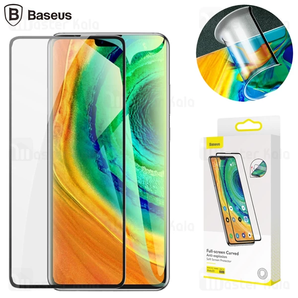 گلس بیسوس Huawei Mate 30 Baseus SGHWMATE30P-KR01 Full-Screen Curved Anti-Explosion Surf Screen Protector
