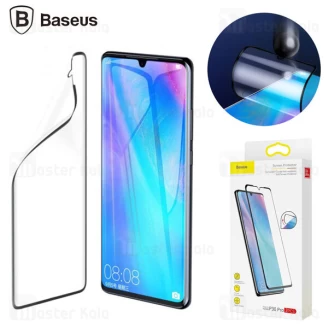 پک 2 تایی محافظ صفحه نانو تمام صفحه تمام چسب Huawei P30 Pro Baseus SGHWP30P-KR01