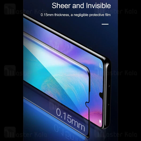 پک 2 تایی محافظ صفحه نانو تمام صفحه تمام چسب Huawei P30 Pro Baseus SGHWP30P-KR01