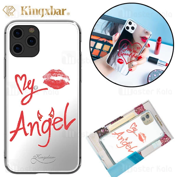 قاب محافظ ژله ای Kingxbar Swarovski iPhone 11 Pro Angel Series Case