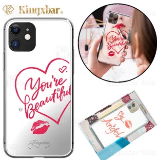 قاب آینه ای Apple iPhone 11 Kingxbar Swarovski Heart Series