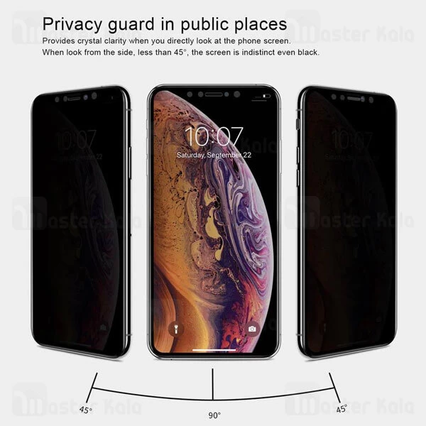 گلس نیلکین Nillkin 3D AP+ Max Privacy Glass Screen Apple iPhone 11 Pro Max / XS Max