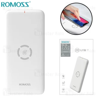 پاوربانک وایرلس 10000 میلی آمپر روموس Romoss WL1A Wireless Powerbank توان 2.1 آمپر