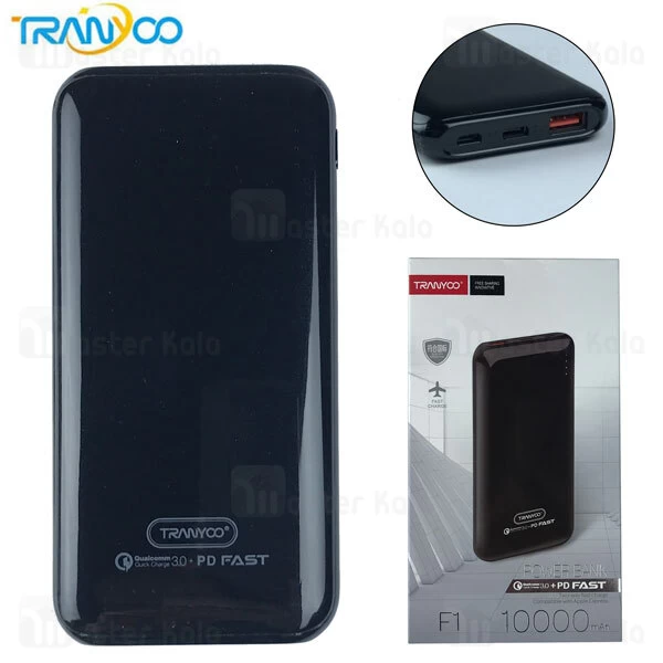 پاوربانک ترانیو Tranyoo F1 QC3.0 PD PowerBank 3A 10000mAh