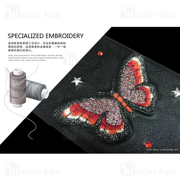 قاب فانتزی iPhone X / XS Kingxbar Swarovski Insect Series Butterfly