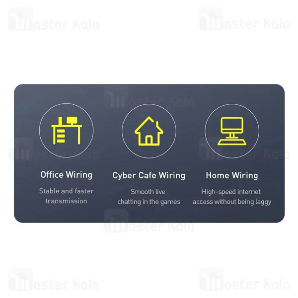 کابل شبکه بیسوس Baseus PCWL-G01 Cat6.0 RJ45 Gigabit 1m