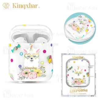 کاور ایرپاد Apple Airpods 1 / 2 Kingxbar Swarovski Adorkable Series Alpaca