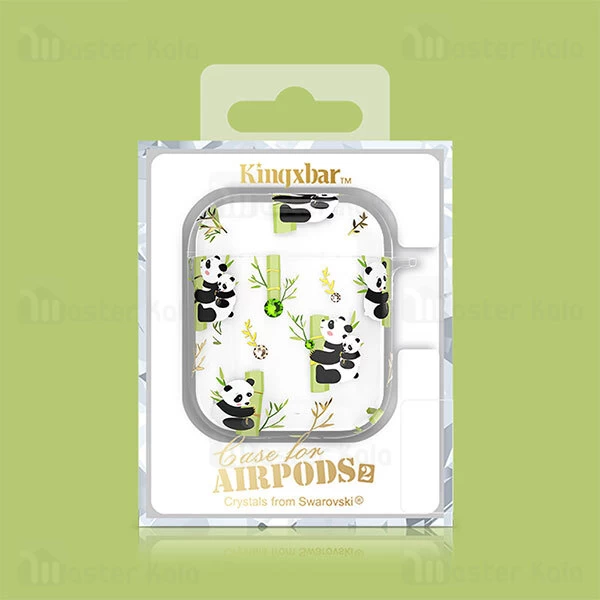 کاور ایرپاد Apple Airpods 1 / 2 Kingxbar Swarovski Adorkable Series Panda