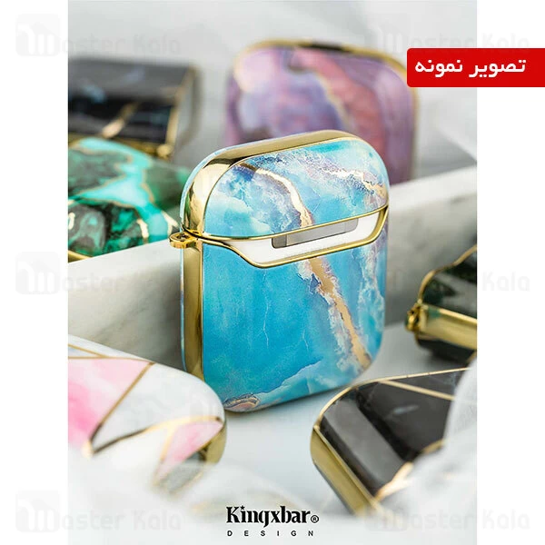 کاور محافظ ایرپاد Apple Airpods 1 / 2 Kingxbar Swarovski Marble Series StarCraft