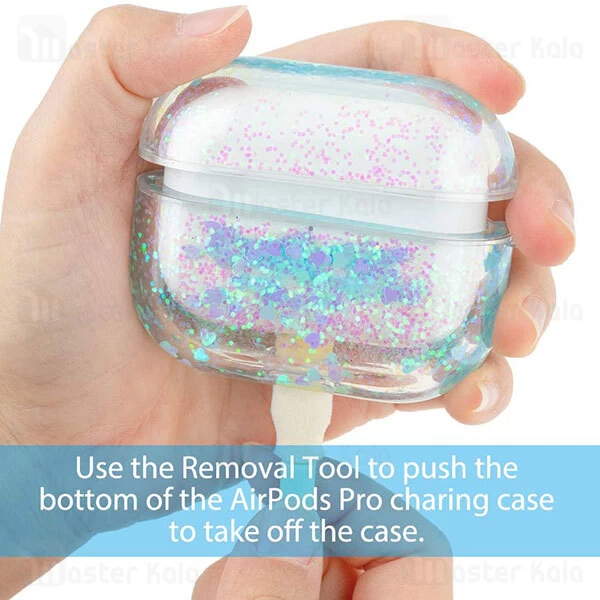 کاور آکواریومی ایرپاد Apple AirPods Pro / Pro 2 Kingxbar Swarovski Galaxy Series Aqua