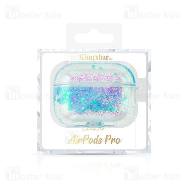 کاور آکواریومی ایرپاد Apple AirPods Pro / Pro 2 Kingxbar Swarovski Galaxy Series Aqua