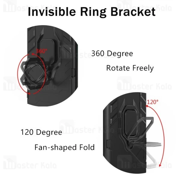 قاب Xiaomi Redmi K30 Pro / Poco F2 Pro KEYSION ShockProof Armor Ring Holder Case