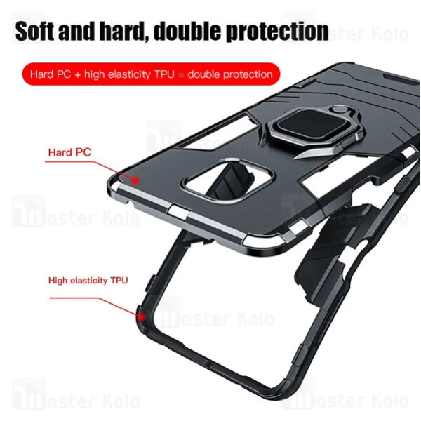 قاب Xiaomi Redmi Note 9s / Note 9 Pro / Note 9 Pro Max KEYSION ShockProof Armor Ring Holder Case