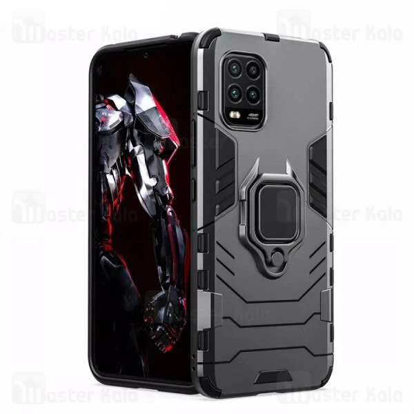قاب Xiaomi Mi 10 Lite / Mi 10 Youth KEYSION ShockProof Armor Ring Holder Case