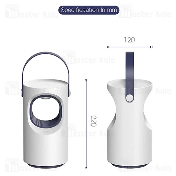 چراغ حشره کش بیسوس Baseus Purple Vortex-USB Mosquito Lamp ACMWD-ZX02