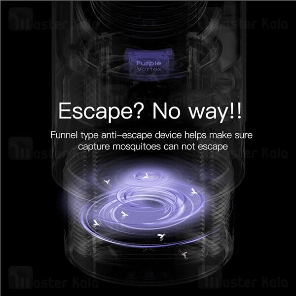 چراغ حشره کش بیسوس Baseus Purple Vortex-USB Mosquito Lamp ACMWD-ZX02