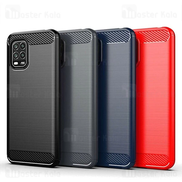 قاب محافظ ژله ای Xiaomi Mi 10 Lite / Mi 10 Youth Fiber Carbon Rugged Armor Case