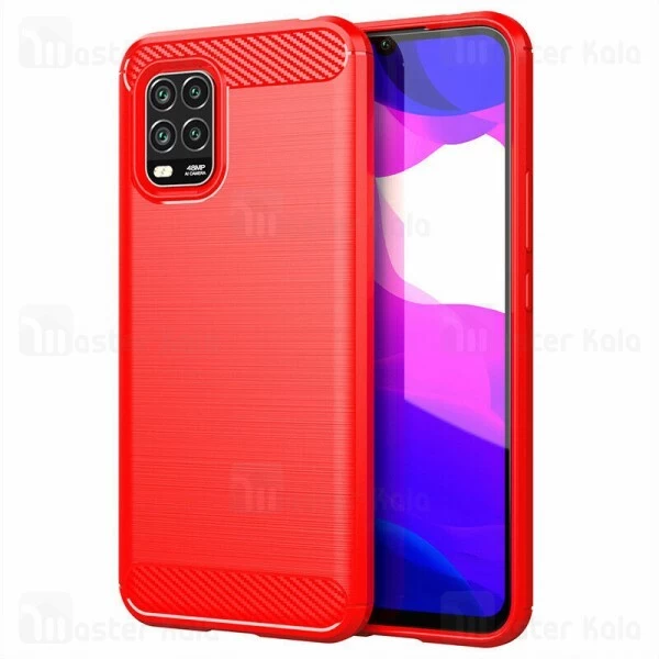 قاب محافظ ژله ای Xiaomi Mi 10 Lite / Mi 10 Youth Fiber Carbon Rugged Armor Case